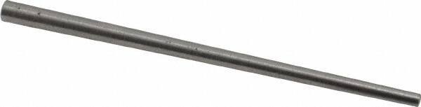 Value Collection - Size 0, 0.0936" Small End Diam, 0.156" Large End Diam, Uncoated Steel Taper Pin - Grade C-12L14, 3" OAL, 3 Pin Length - Exact Tool & Supply