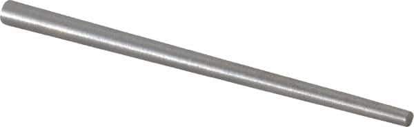 Value Collection - Size 1, 0.1096" Small End Diam, 0.172" Large End Diam, Uncoated Steel Taper Pin - Grade C-12L14, 3" OAL, 3 Pin Length - Exact Tool & Supply