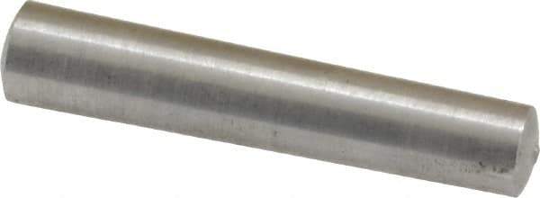 Value Collection - Size 4, 0.224" Small End Diam, 0.25" Large End Diam, Uncoated Steel Taper Pin - Grade C-12L14, 1-1/4" OAL, 1-1/4 Pin Length - Exact Tool & Supply