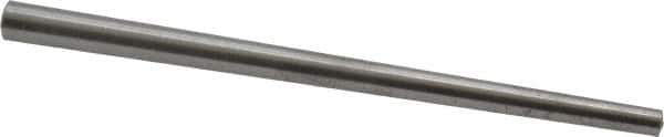 Value Collection - Size 4, 0.1668" Small End Diam, 0.25" Large End Diam, Uncoated Steel Taper Pin - Grade C-12L14, 4" OAL, 4 Pin Length - Exact Tool & Supply