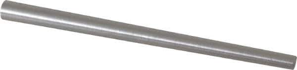 Value Collection - Size 6, 0.237" Small End Diam, 0.341" Large End Diam, Uncoated Steel Taper Pin - Grade C-12L14, 5" OAL, 5 Pin Length - Exact Tool & Supply