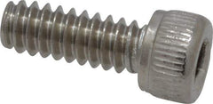 Value Collection - #6-32 UNC Hex Socket Drive, Socket Cap Screw - Grade 316 Stainless Steel, 3/8" Length Under Head - Exact Tool & Supply