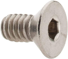 Value Collection - 1/4-20 UNC Hex Socket Drive, 82° Flat Screw - Grade 18-8 Stainless Steel, 1/2" OAL - Exact Tool & Supply
