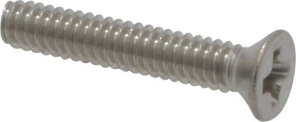 Value Collection - #2-56 UNC, 1/2" OAL Phillips Drive Machine Screw - Flat Head, Grade 18-8 Stainless Steel, Uncoated, Without Washer - Exact Tool & Supply