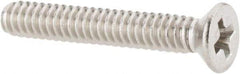 Value Collection - #4-40 UNC, 3/4" OAL Phillips Drive Machine Screw - Flat Head, Grade 18-8 Stainless Steel, Uncoated, Without Washer - Exact Tool & Supply