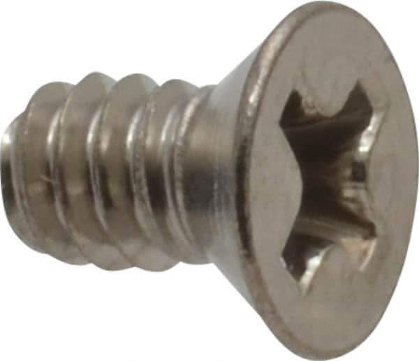 Value Collection - #6-32 UNC, 1/4" OAL Phillips Drive Machine Screw - Flat Head, Grade 18-8 Stainless Steel, Uncoated, Without Washer - Exact Tool & Supply