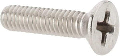 Value Collection - #8-32 UNC, 3/4" OAL Phillips Drive Machine Screw - Flat Head, Grade 18-8 Stainless Steel, Uncoated, Without Washer - Exact Tool & Supply