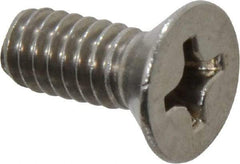 Value Collection - 1/4-20 UNC, 5/8" OAL Phillips Drive Machine Screw - Flat Head, Grade 18-8 Stainless Steel, Uncoated, Without Washer - Exact Tool & Supply