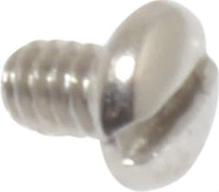 Value Collection - #2-56 UNC, 1/8" Length Under Head Slotted Drive Machine Screw - Pan Head, Grade 18-8 Stainless Steel, Uncoated, Without Washer - Exact Tool & Supply
