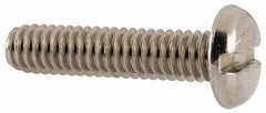 Value Collection - #8-32 UNC, 3/4" Length Under Head Slotted Drive Machine Screw - Pan Head, Grade 18-8 Stainless Steel, Uncoated, Without Washer - Exact Tool & Supply