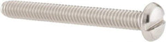 Value Collection - #8-32 UNC, 1-1/2" Length Under Head Slotted Drive Machine Screw - Pan Head, Grade 18-8 Stainless Steel, Uncoated, Without Washer - Exact Tool & Supply