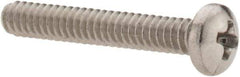 Value Collection - #4-40 UNC, 3/4" Length Under Head Phillips Drive Machine Screw - Pan Head, Grade 18-8 Stainless Steel, Uncoated, Without Washer - Exact Tool & Supply