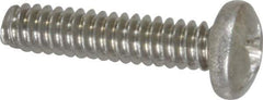Value Collection - #6-32 UNC, 5/8" Length Under Head Phillips Drive Machine Screw - Pan Head, Grade 18-8 Stainless Steel, Uncoated, Without Washer - Exact Tool & Supply