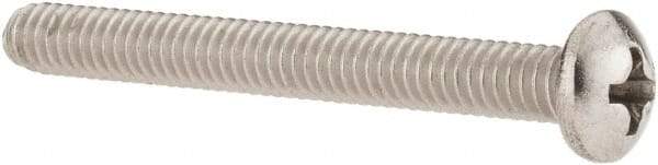 Value Collection - #8-32 UNC, 1-1/2" Length Under Head Phillips Drive Machine Screw - Pan Head, Grade 18-8 Stainless Steel, Uncoated, Without Washer - Exact Tool & Supply
