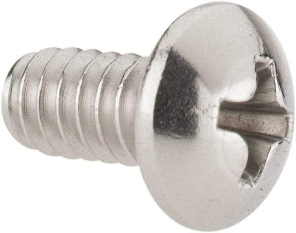 Value Collection - #10-24 UNC, 3/8" Length Under Head Phillips Drive Machine Screw - Pan Head, Grade 18-8 Stainless Steel, Uncoated, Without Washer - Exact Tool & Supply