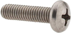 Value Collection - #10-24 UNC, 3/4" Length Under Head Phillips Drive Machine Screw - Pan Head, Grade 18-8 Stainless Steel, Uncoated, Without Washer - Exact Tool & Supply