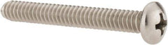 Value Collection - #10-24 UNC, 1-1/2" Length Under Head Phillips Drive Machine Screw - Pan Head, Grade 18-8 Stainless Steel, Uncoated, Without Washer - Exact Tool & Supply