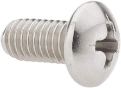 Value Collection - #10-32 UNF, 3/8" Length Under Head Phillips Drive Machine Screw - Pan Head, Grade 18-8 Stainless Steel, Uncoated, Without Washer - Exact Tool & Supply