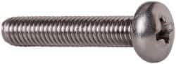 Value Collection - #10-32 UNF, 1" Length Under Head Phillips Drive Machine Screw - Pan Head, Grade 18-8 Stainless Steel, Uncoated, Without Washer - Exact Tool & Supply