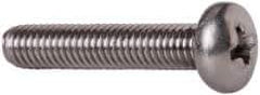 Value Collection - #10-32 UNF, 1" Length Under Head Phillips Drive Machine Screw - Pan Head, Grade 18-8 Stainless Steel, Uncoated, Without Washer - Exact Tool & Supply