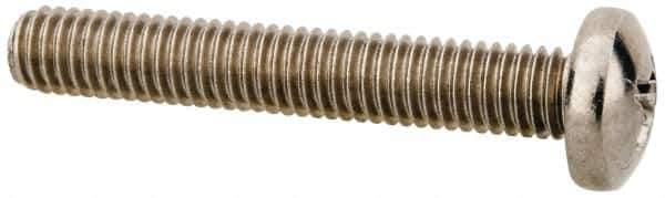 Value Collection - #10-32 UNF, 1-1/4" Length Under Head Phillips Drive Machine Screw - Pan Head, Grade 18-8 Stainless Steel, Uncoated, Without Washer - Exact Tool & Supply