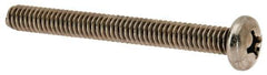 Value Collection - 1/4-20 UNC, 2-1/2" Length Under Head Phillips Drive Machine Screw - Pan Head, Grade 18-8 Stainless Steel, Uncoated, Without Washer - Exact Tool & Supply