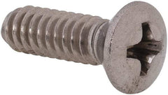 Value Collection - #10-24 UNC, 5/8" OAL Phillips Drive Machine Screw - Oval Head, Grade 18-8 Stainless Steel, Uncoated, Without Washer - Exact Tool & Supply