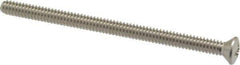 Value Collection - #10-24 UNC, 3" OAL Phillips Drive Machine Screw - Oval Head, Grade 18-8 Stainless Steel, Uncoated, Without Washer - Exact Tool & Supply