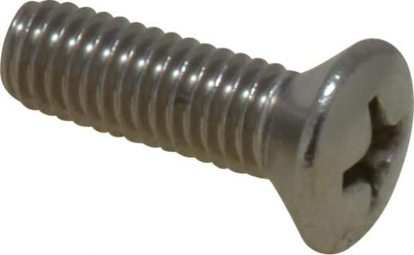 Value Collection - #10-32 UNF, 5/8" OAL Phillips Drive Machine Screw - Oval Head, Grade 18-8 Stainless Steel, Uncoated, Without Washer - Exact Tool & Supply