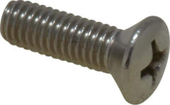 Value Collection - #10-32 UNF, 5/8" OAL Phillips Drive Machine Screw - Oval Head, Grade 18-8 Stainless Steel, Uncoated, Without Washer - Exact Tool & Supply