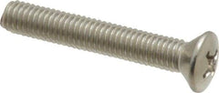 Value Collection - #10-32 UNF, 1-1/4" OAL Phillips Drive Machine Screw - Oval Head, Grade 18-8 Stainless Steel, Uncoated, Without Washer - Exact Tool & Supply
