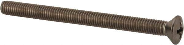 Value Collection - #10-32 UNF, 2-1/2" OAL Phillips Drive Machine Screw - Oval Head, Grade 18-8 Stainless Steel, Uncoated, Without Washer - Exact Tool & Supply