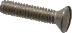 Value Collection - #8-32 UNC, 3/4" OAL Slotted Drive Machine Screw - Oval Head, Grade 18-8 Stainless Steel, Uncoated, Without Washer - Exact Tool & Supply