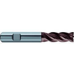 3/4x3/4x1-1/2x4 4Fl Carbide RF100 Diver End Mill-.0240 Chamfer-Weldon Shank-nano-Si - Exact Tool & Supply