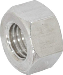 Value Collection - 3/4-10 UNC Stainless Steel Right Hand Heavy Hex Nut - 1-1/4" Across Flats, 47/64" High, Uncoated - Exact Tool & Supply