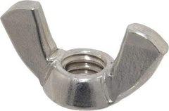 Value Collection - 5/16-18 UNC, Stainless Steel Standard Wing Nut - Grade 18-8, 1-1/4" Wing Span, 0.66" Wing Span - Exact Tool & Supply
