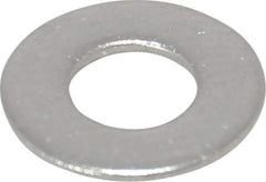 Value Collection - #10 Screw, Grade 18-8 Stainless Steel Standard Flat Washer - 13/64" ID x 7/16" OD, 0.031" Thick - Exact Tool & Supply