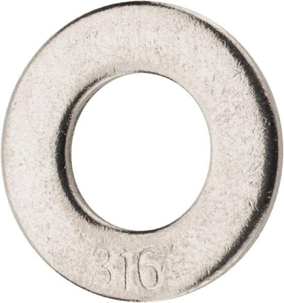 Value Collection - 5/16" Screw, Grade 316 Stainless Steel Standard Flat Washer - 11/32" ID x 11/16" OD, 0.065" Thick - Exact Tool & Supply
