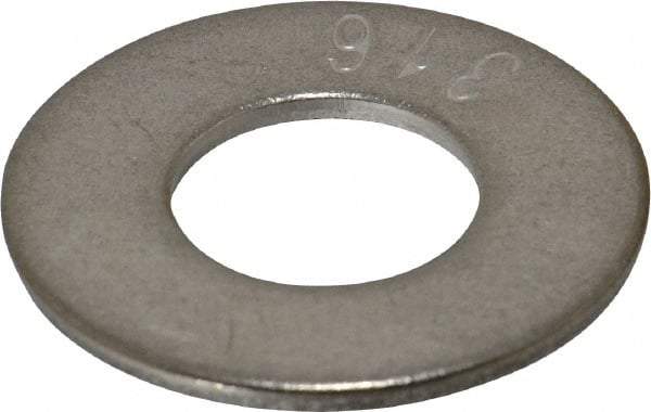 Value Collection - 3/4" Screw, Grade 316 Stainless Steel Standard Flat Washer - 13/16" ID x 2" OD, 0.148" Thick - Exact Tool & Supply