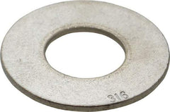 Value Collection - 7/8" Screw, Grade 316 Stainless Steel Standard Flat Washer - 15/16" ID x 2-1/4" OD, 0.165" Thick - Exact Tool & Supply