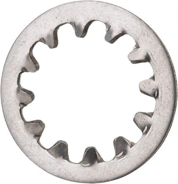 Value Collection - 1/2" Screw, 0.53" ID, Stainless Steel Internal Tooth Lock Washer - 0.985" OD, Grade 410 - Exact Tool & Supply