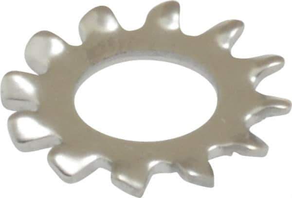 Value Collection - #12 Screw, 0.231" ID, Stainless Steel External Tooth Lock Washer - 0.475" OD, Grade 410 - Exact Tool & Supply