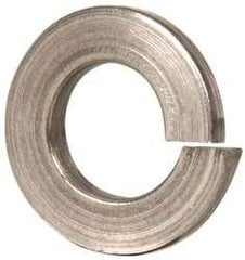 Value Collection - 1/4", 0.062" Thick Split Lock Washer - 316 Stainless Steel, 0.252" Min ID, 0.26" Max ID, 0.209" Min OD, 0.487" Max OD - Exact Tool & Supply