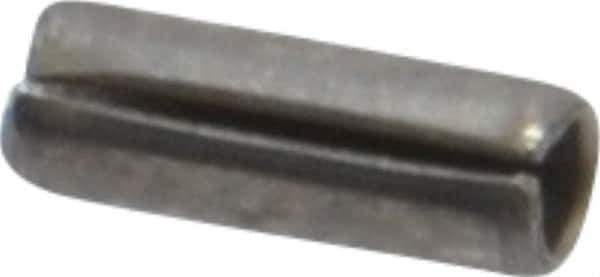 Value Collection - 1/16" Diam x 3/16" Long Slotted Spring Pin - Grade 420 Stainless Steel, Bright Finish - Exact Tool & Supply