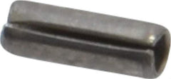 Value Collection - 1/16" Diam x 3/16" Long Slotted Spring Pin - Grade 420 Stainless Steel, Bright Finish - Exact Tool & Supply