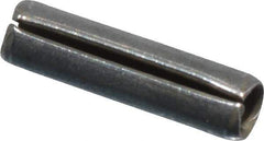 Made in USA - 1/16" Diam x 1/4" Long Slotted Spring Pin - Grade 420 Stainless Steel, Bright Finish - Exact Tool & Supply