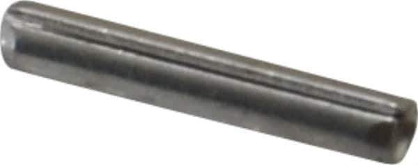 Made in USA - 1/16" Diam x 3/8" Long Slotted Spring Pin - Grade 420 Stainless Steel, Bright Finish - Exact Tool & Supply