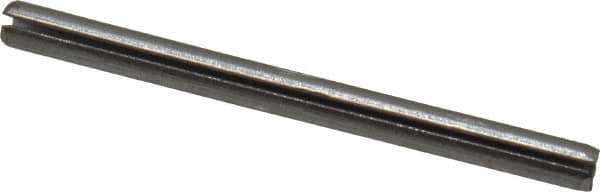 Value Collection - 1/16" Diam x 7/8" Long Slotted Spring Pin - Grade 420 Stainless Steel, Bright Finish - Exact Tool & Supply