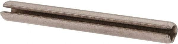 Made in USA - 5/64" Diam x 3/4" Long Slotted Spring Pin - Grade 420 Stainless Steel, Bright Finish - Exact Tool & Supply