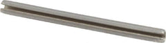 Value Collection - 5/64" Diam x 1" Long Slotted Spring Pin - Grade 420 Stainless Steel, Bright Finish - Exact Tool & Supply